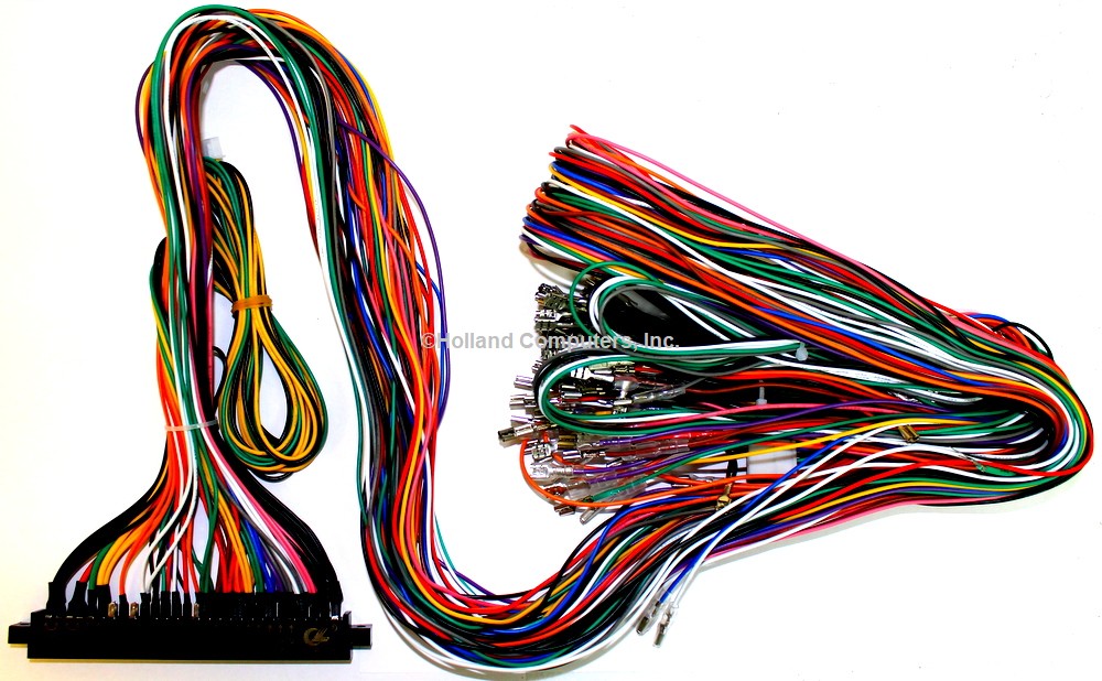 Jamma Plus Board Full Cabinet Wiring Harness Loom for three sided cocktails Jamma PCB boards (1162-i