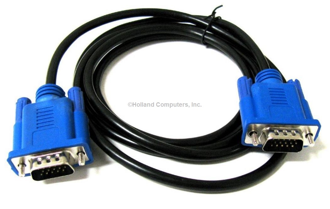 6 ft. Coax SVGA Monitor Extension Cable HDDB15 MM, Replacement LCD Cord