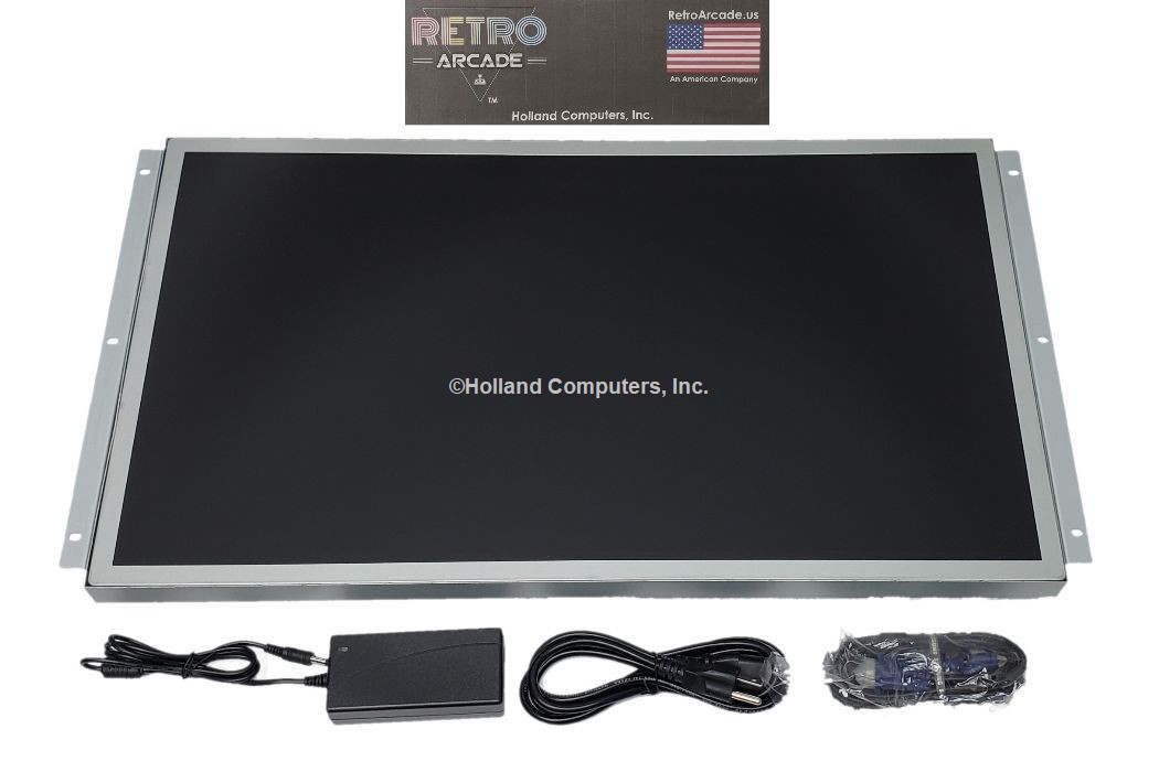 USED 27 Inch Arcade Game LED Monitor, for JAMMA, MAME, and Cocktail Game Cabinets, also Industrial P