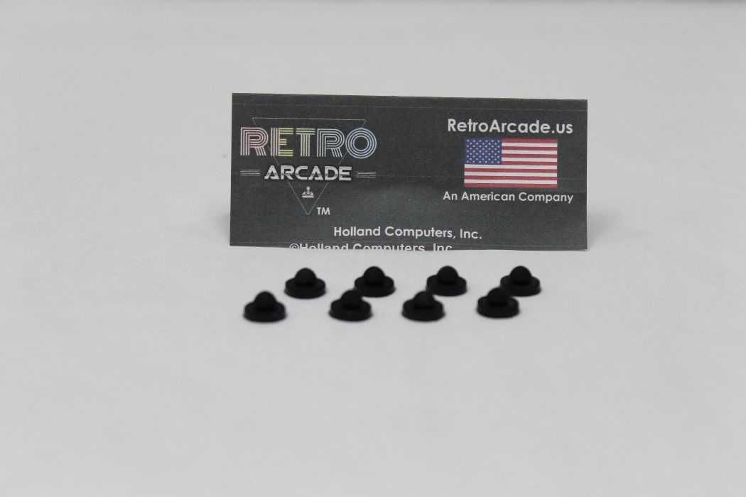 Set of 8  0.375 inch rubber feet for RA-CABINET-COCKTAIL, cocktail glass spacer