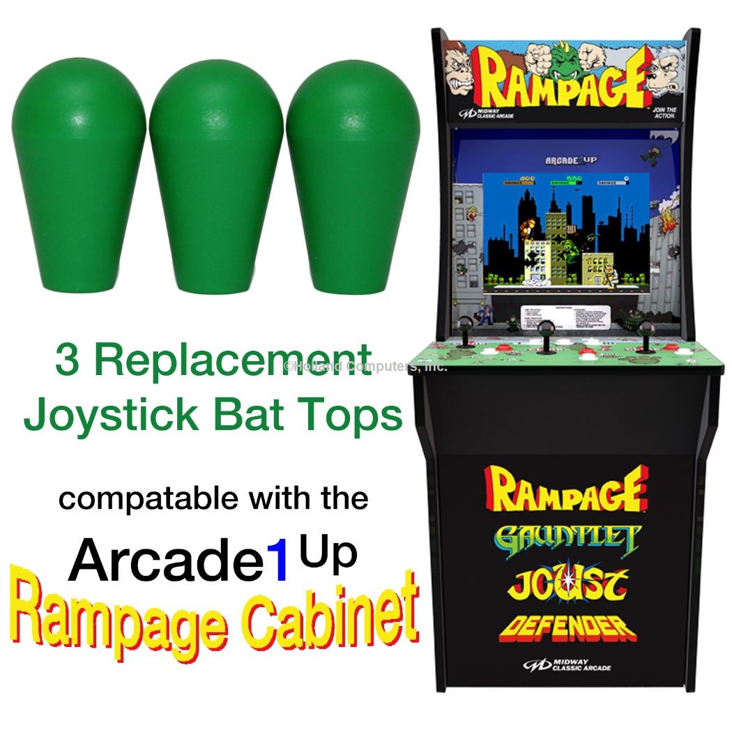 Arcade1up Rampage Street Fighter 2 Galaga Pacman 3 Joystick Bat Top Handles