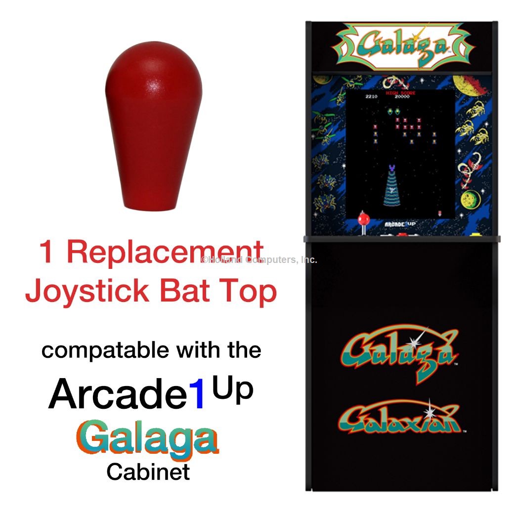 Arcade1up Galaga, Pac-Man, Rampage, Street Fighter, Jamma, MAME, 1 Joystick Bat Top Handles, New