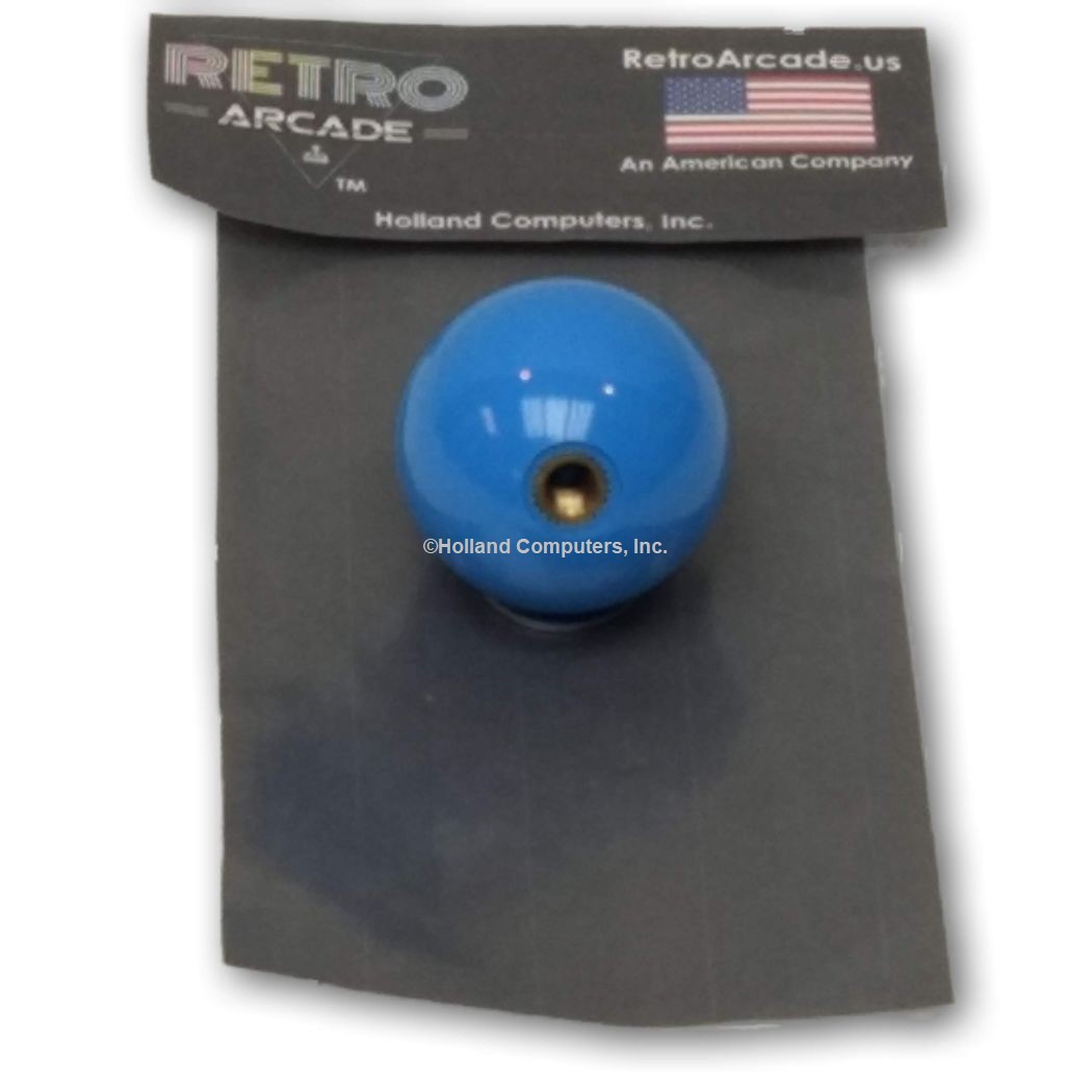 Classic Arcade Joystick Ball Top - Light Blue,  by RetroArcade.us