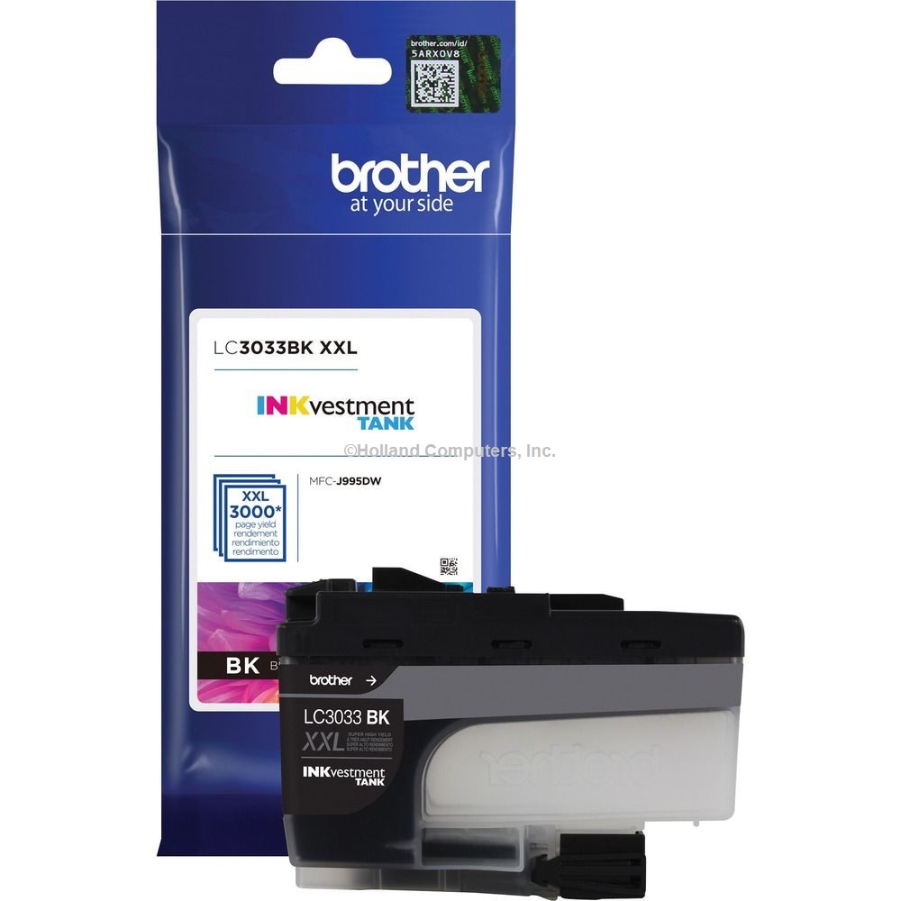 Brother Genuine LC3033BK Single Pack Super High-yield Black INKvestment Tank Ink Cartrdge