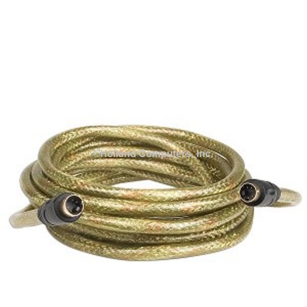 12ft GoldX PlusSeries GXAV-SV-12 S-Video (M) to (M) Video Cable with 24K Gold-Plated Connectors