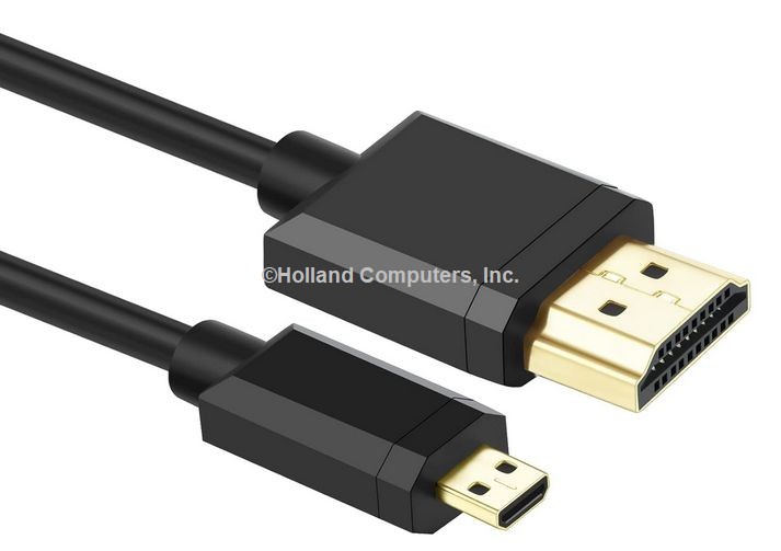 Micro HDMI to HDMI 2.1 8K Cable 3FT