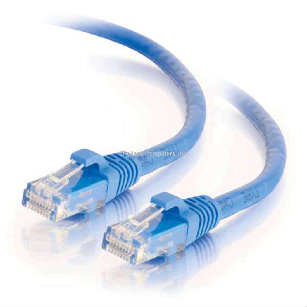 25 Foot Blue shielded Cat6 Ethernet Patch Cable RJ45, Blue, Cables to Go