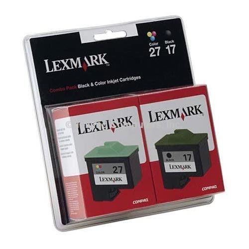 Lexmark NO. 17 and 27 Combo Pack STD Black COLOR INK CART, #17 MODERATE YIELD BLACK INK CARTRIDGE FO