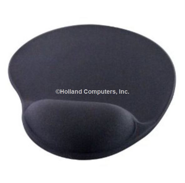 Black comfort wrist support mouse pad