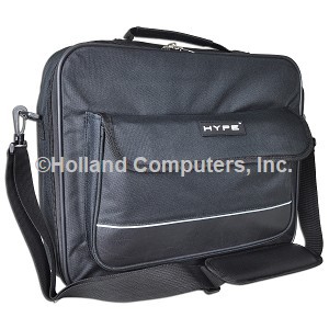 Hype Nylon Notebook Case with Shoulder Strap - Fits up to 15in (Black): VA-15-LTB