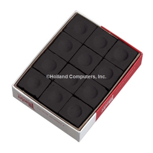 Master BLACK Pool Billiard Cue Q Stick Chalk Doz. Box 12-Pack 1 Dozen 12 pack