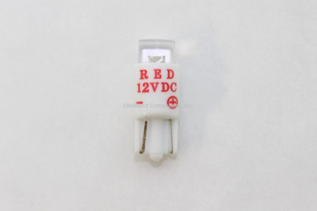 Arcade Game LED Lamp for Illuminated Pushbuttons (Red) 12v DC