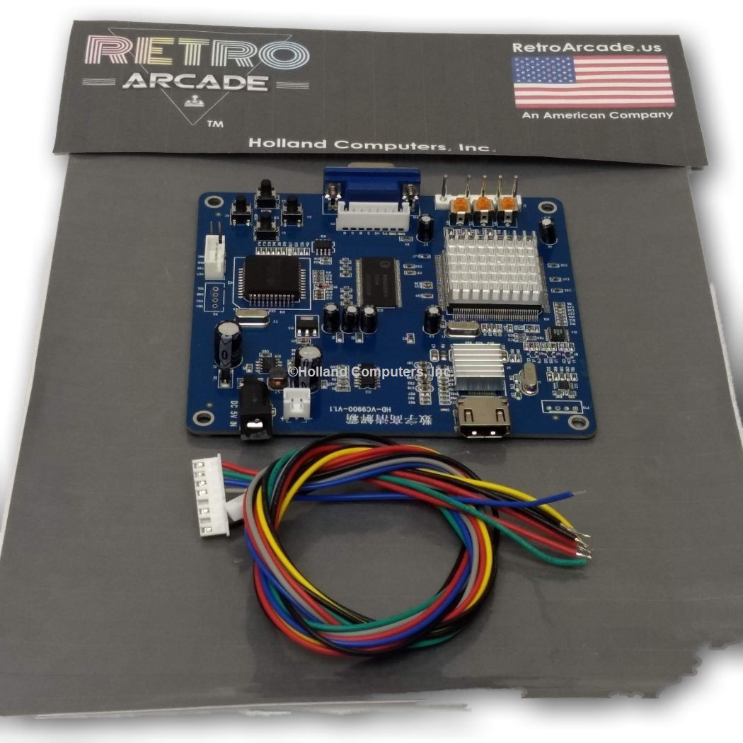 Arcade Game RGB-CGA-EGA-YUV to HDMI Arcade HD-Converter PCB Converts older arcade systems to HDMI mo