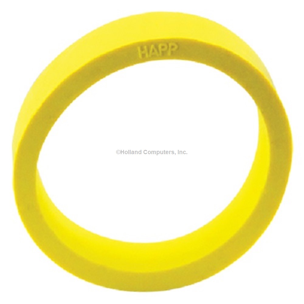 Yellow Flipper Rubber, 1.5 inch x .5 inch, 45 Durometer, for Stern Pinball