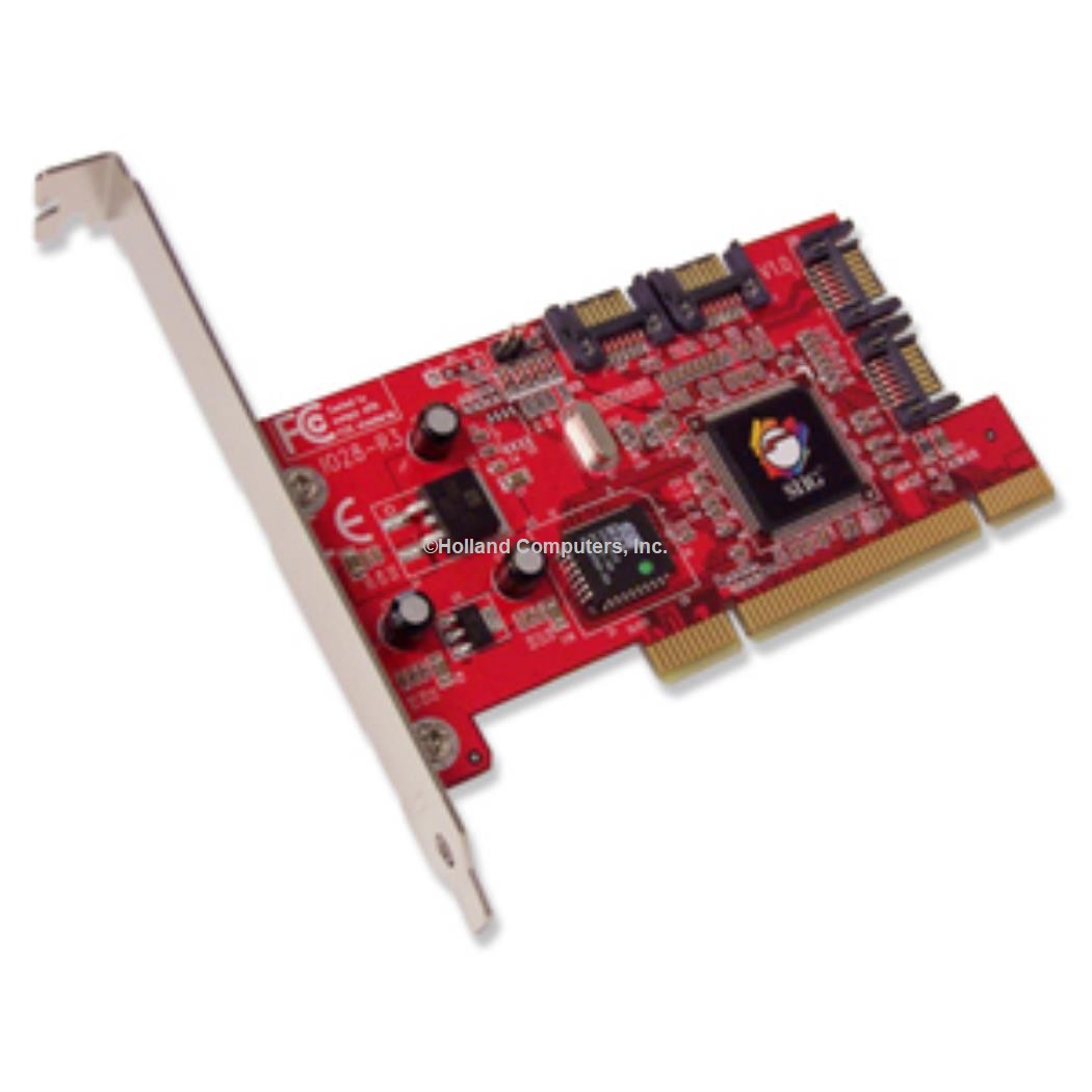 Siig Serial ATA 4-Channel RAID, SATA 4-CHANNEL RAID ROHS COMP HIGH-SPEED PCI-TO-SERIAL ATA CTLR