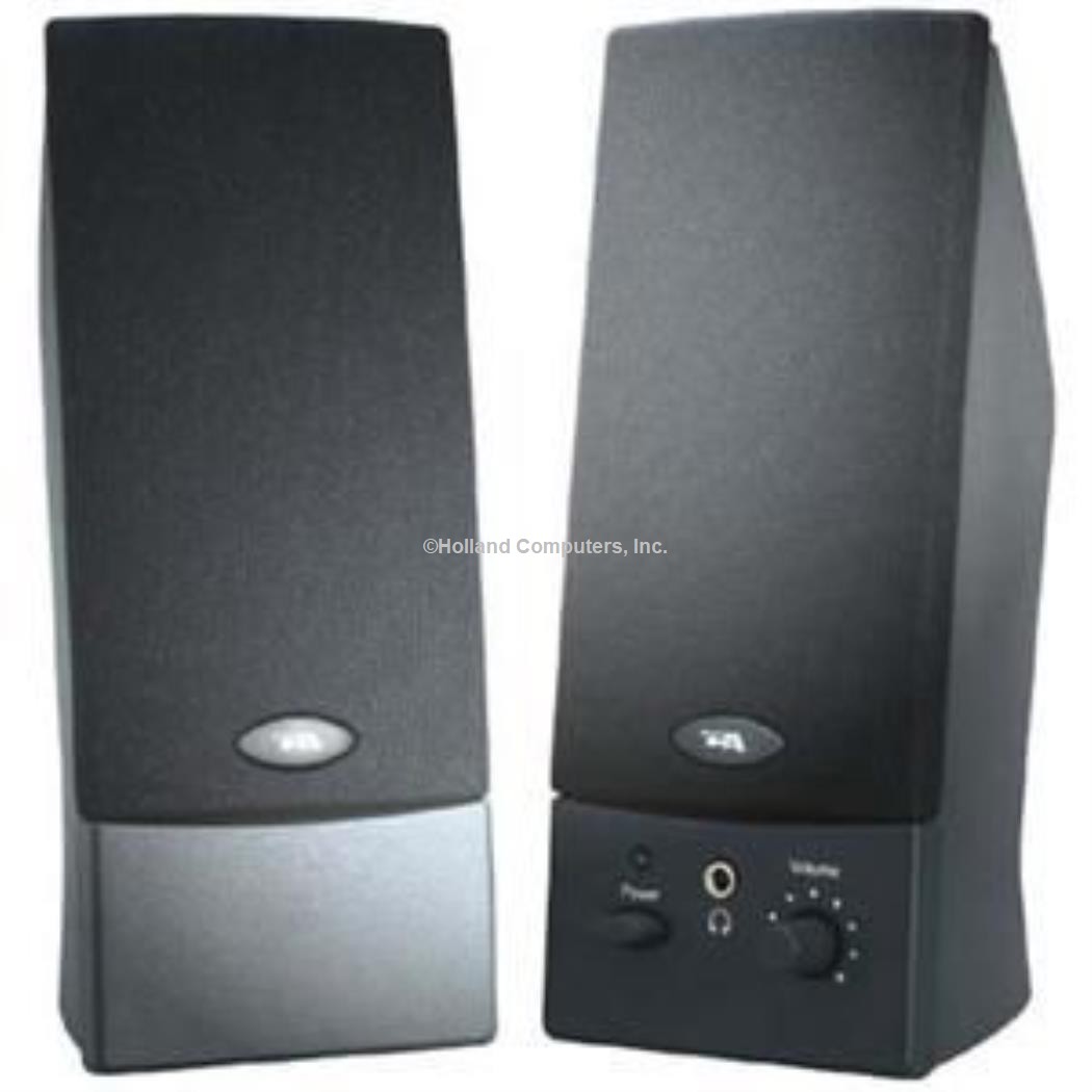 Cyber Acoustics CA-2014 Computer Stereo Speakers with USB & 3.5mm Plug (Black)