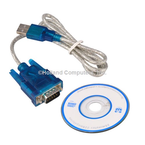 USB 2.0 to Serial RS232 DB9 9Pin Adapter Converter Cable, adds a serial port to any system