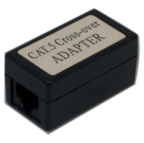 Cat5e Crossover Adapter for Cat5e ethernet cable