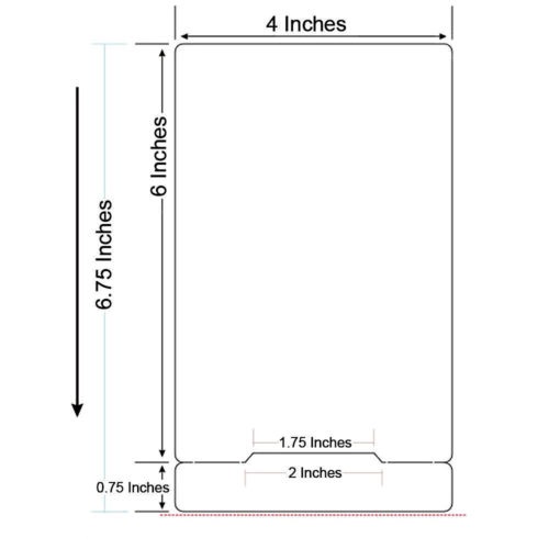 FedEx, UPS, USPS 4 in x 6.75 in large thermal label with 1 in. core shipping labels 420 labels per r