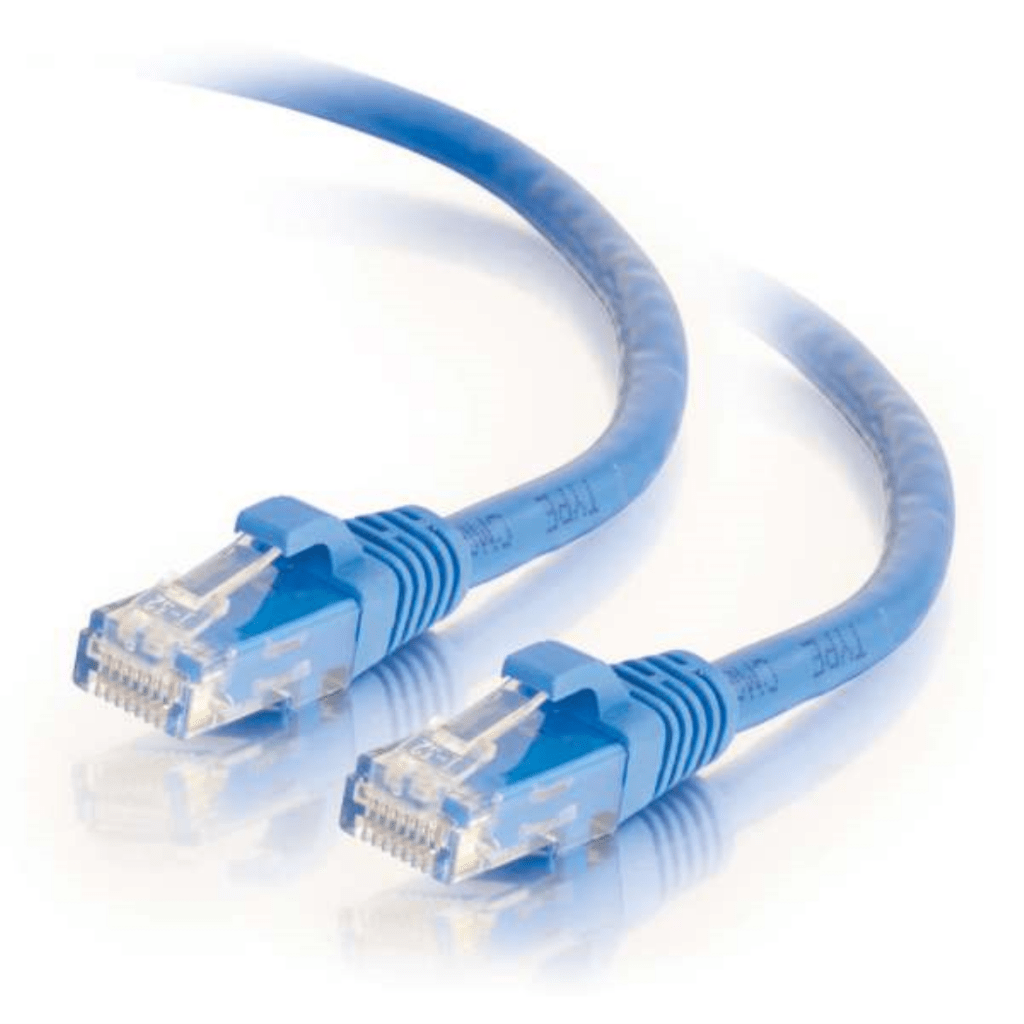 25 Foot Blue shielded Cat6 Ethernet Patch Cable RJ45, Blue, Cables to ...