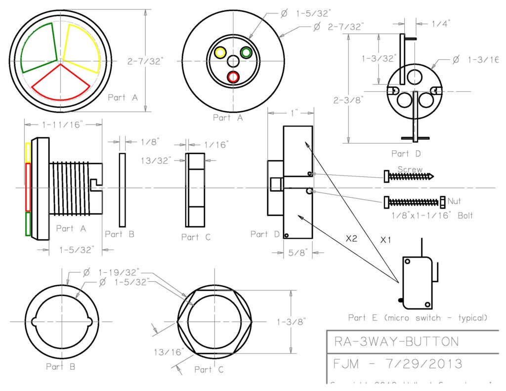 3 In 1 Arcade Button with Microswitches, MAME and Jamma Ready ...