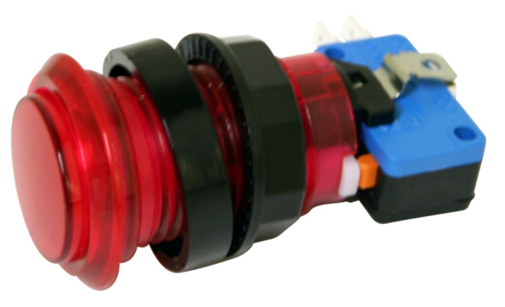 Arcade Game Illuminated Push button (Red) by RetroArcade.us – Holland ...
