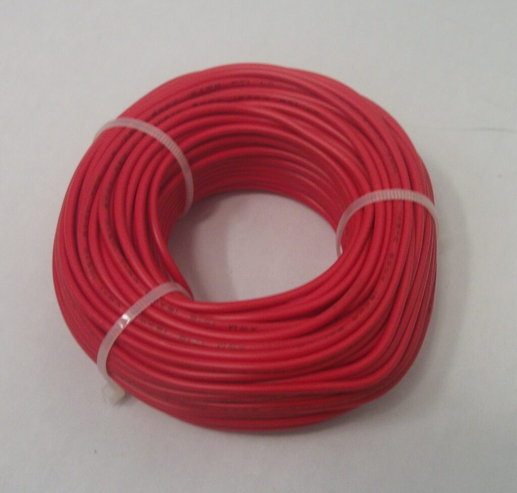 Red Wire Strand 18 AWG tinned copper stranded hook up wire, 100 feet per RED 1015 ...