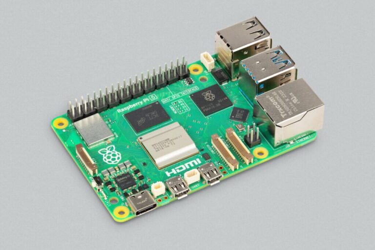 Pi5 Power Button SBC, Raspberry Pi5 4GB, BCM2712, Arm Cortex-A76, 4GB RAM, MicroSD, Wifi ...