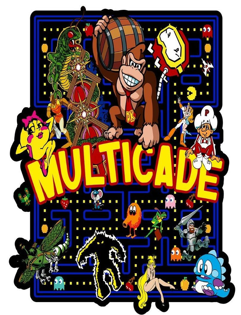 Multicade Arcade Classics Side Art 26" x 21"